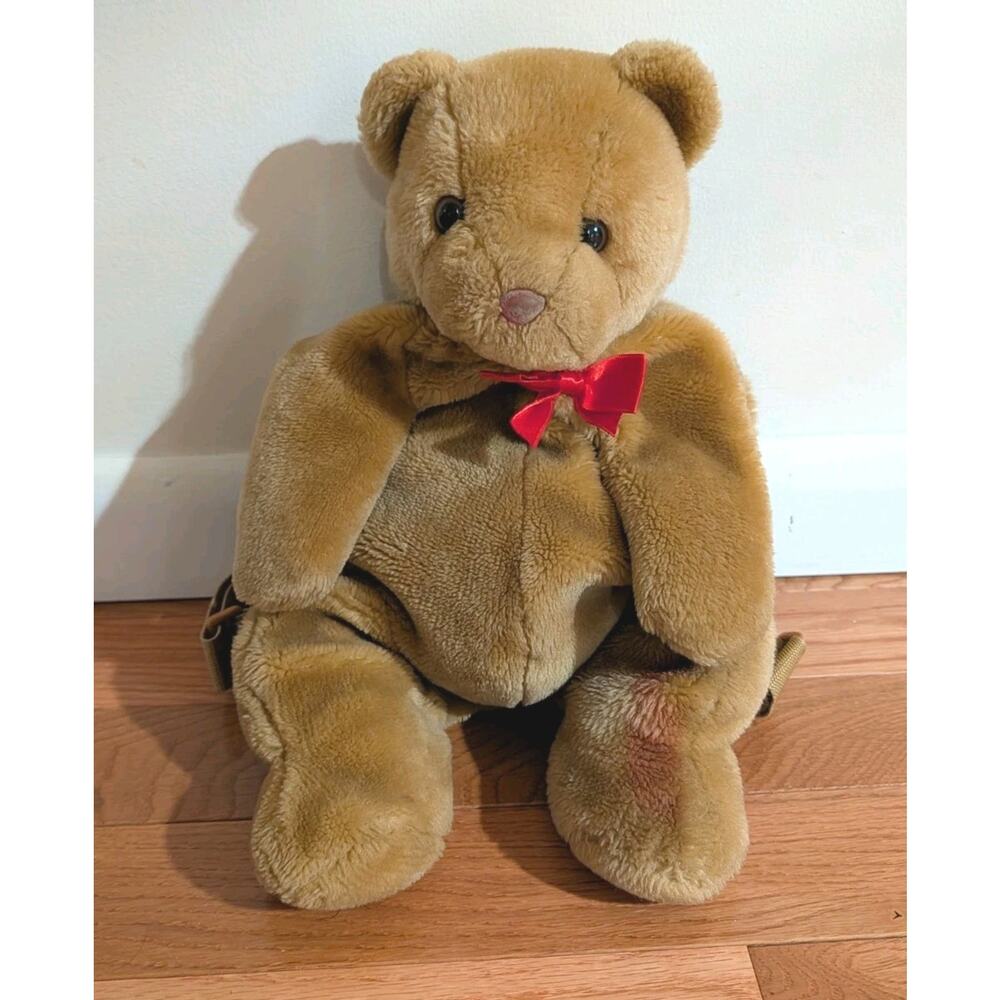 Vintage B is for Bear teddy bear backpack 90s
